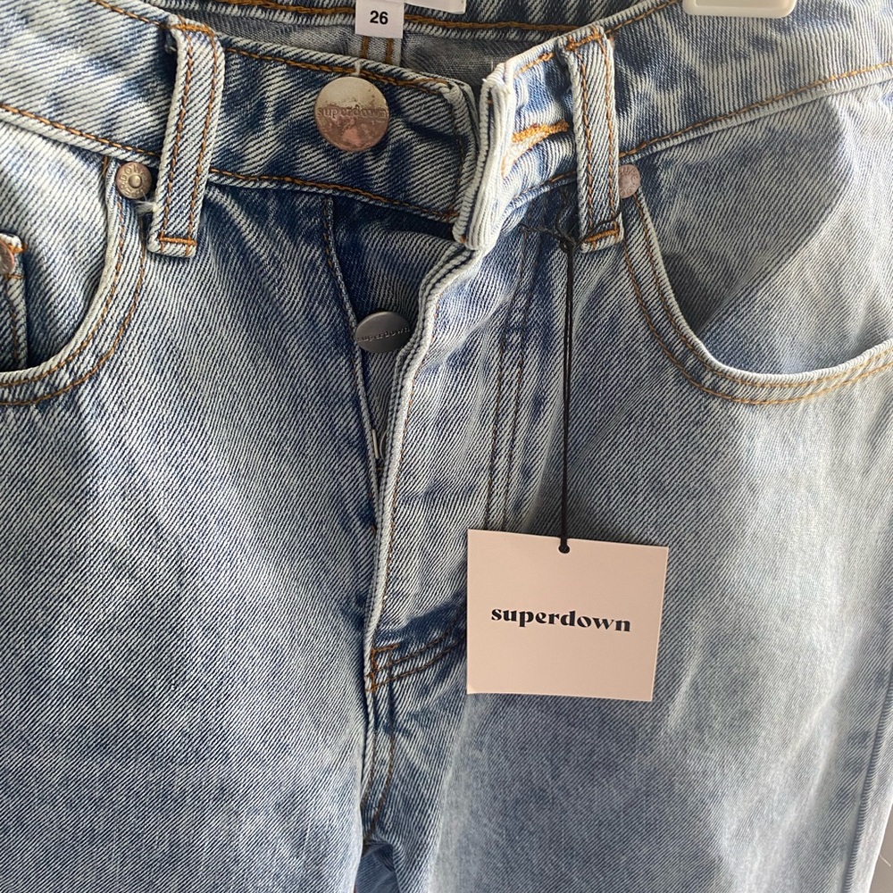 NWT SUPERDOWN Marilyn Denim Jean- size 26- light blue